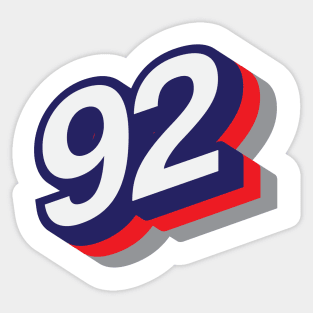 92 Sticker